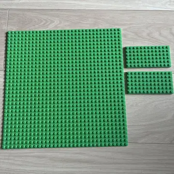 LEGO 그린 컬러 플레이트 3개 세트