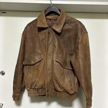 VIPER REGULATION LEATHER 브라운 가죽 자켓
