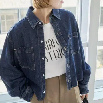 Spick&Span 숏 데님 셔츠
