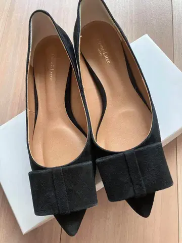 beams 블랙 플랫슈즈 37 사이즈