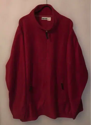 킹 사이즈 빨간색 플리스 자켓 모드 왕 5XL