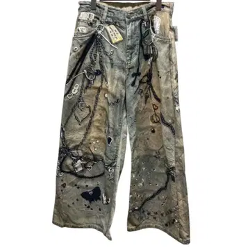 THEREDTHREAD S print denim 1 toys 데님 팬츠