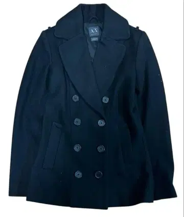 ARMANI EXCHANGE 백 디자인 울 P 코트