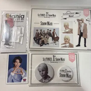 SnowMan 라울 캔뱃지 스티커 아크릴 스탠드 미니 사진 세트