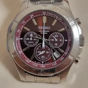SEIKO 크로노그래프 100m 방수 손목시계
