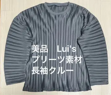 새상품급 Luis 플리츠 소재 긴팔 크루