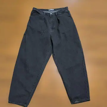 저널 스탠다드 블랙 데님 와이드 팬츠 L