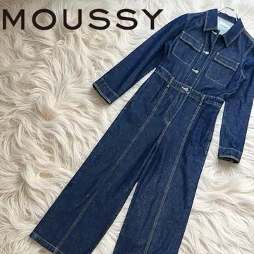 [ 새상품급 ] MOUSSY 마우지 데님 점프수트 올인원