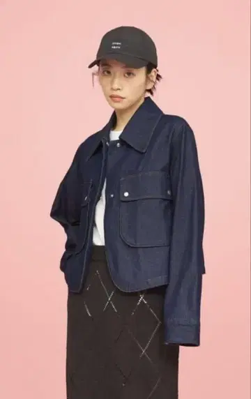 [ 새상품급 ] CITEN 데님 크롭 자켓