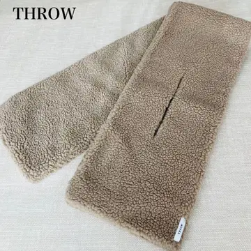 [ 새상품급 ] THROW 슬로우 HAZEL 보아 숄 스톨 베이지 울