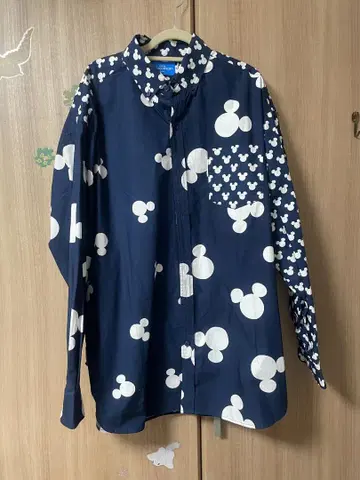 디즈니 리조트 미키 와이셔츠 클레이지 미사용품