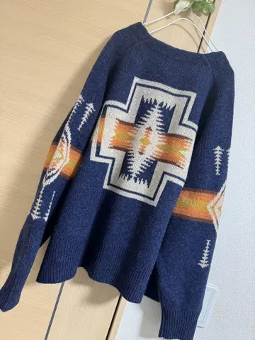 택 포함 새상품 PENDLETON 와이드 V넥 가디건 F 펜들턴