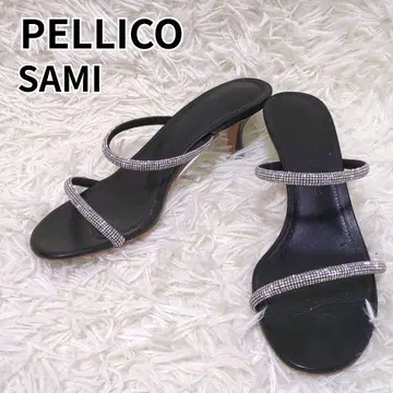 PELLICO SAMI 크리스탈 앵클 스트랩 24cm 블랙