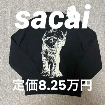 정가 82,500엔 sacai 25aw 괴물들이 사는 곳 니트 1