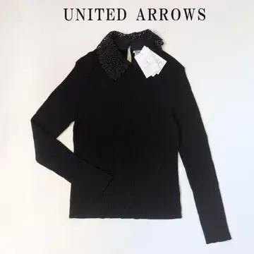 유나이티드 애로우즈 UNITED ARROWS 블랙 레이디 니트 긴팔