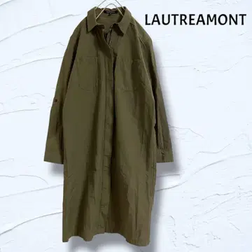 LAUTREAMONT 로트레아몽 셔츠 원피스 카키 38 새상품급 M