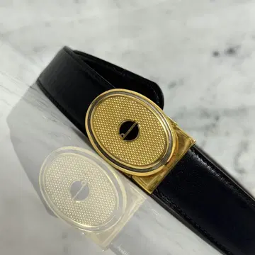 새상품급 dunhill 던힐 벨트 천연 가죽 가죽 골드 금 블랙