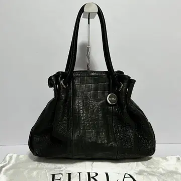 새상품급 FURLA 핸드백 훌라 악어 엠보싱 천연 가죽 가죽