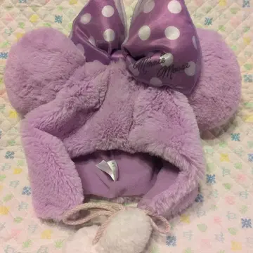 미니 마우스 리본 포함 보라색 모자 58cm