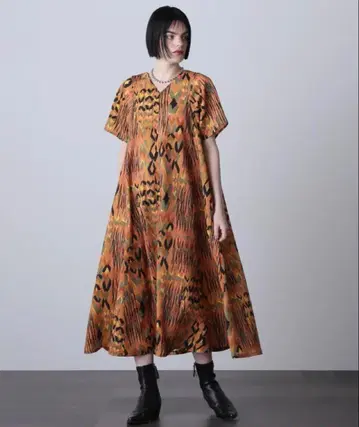 새상품 ROSEBUD mici 오렌지 원피스 애니멀