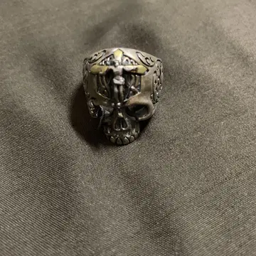 실버 925, 해골 십자가 반지