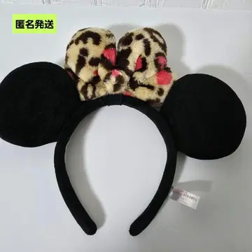[ 익명 ] 디즈니 미니 머리띠 레오파드 무늬 레오파드  빨간색 계열