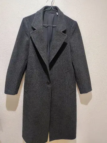 GU 다크 그레이 롱 코트 S 사이즈
