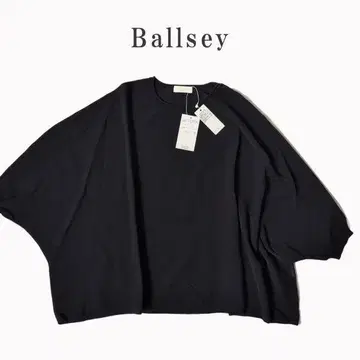 볼지 Ballsey 서스티나블 니트 블랙 풀오버