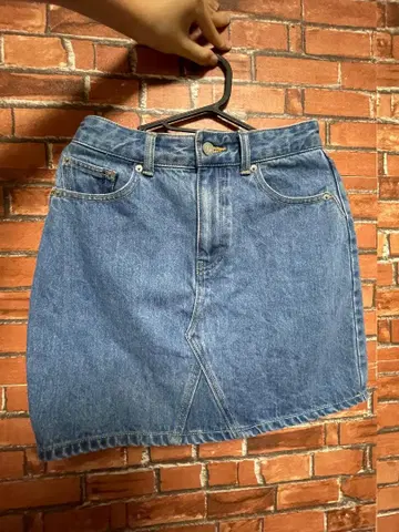 SNIDEL 데님 미니 스커트