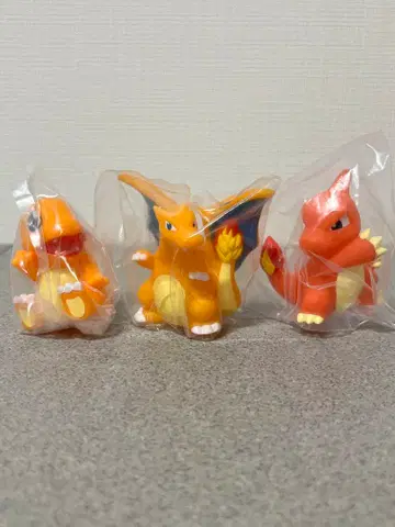 포켓몬 키즈 손가락 인형 리자몽 리자드 파이리 새상품 세트 1 포켓몬