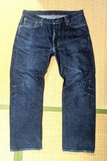 FOB 팩토리 F151 다크 블루 스트레이트 데님 36 x 34