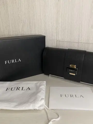 [ 컨디션 최상 FURLA ] 장지갑 블랙 박스 포함 수납 가방 포함