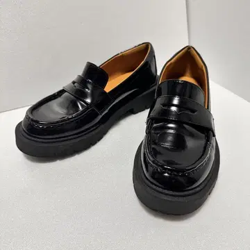 [ UNIQLO:C ] 로퍼 블랙 코인 로퍼 가죽 신발