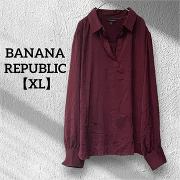 BANANA REPUBLIC [ XL ] 버건디 긴팔 셔츠 보르도