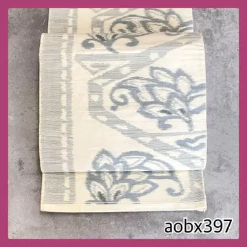 aobx397 가치 있는 캐주얼 나고야 오비 순수 실크
