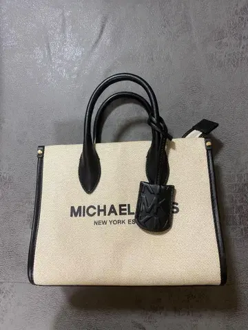 MICHAEL KORS 토트백 크림/블랙