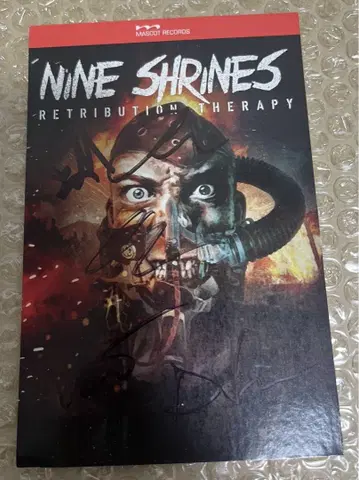 Nine Shrines 사인 포함 카드 엽서 하드코어 메탈