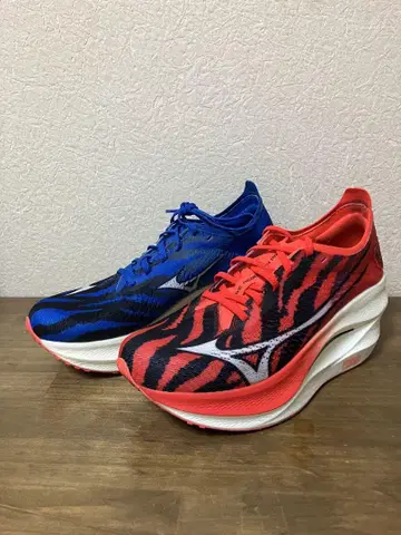 Mizuno 웨이브 리벨리온 프로 3 빨간 귀 파랑 귀 25.5cm