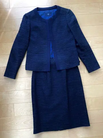 십스칼라 스커트 수트 네이비
