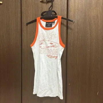 HARLEY-DAVIDSON 탱크탑 화이트/오렌지