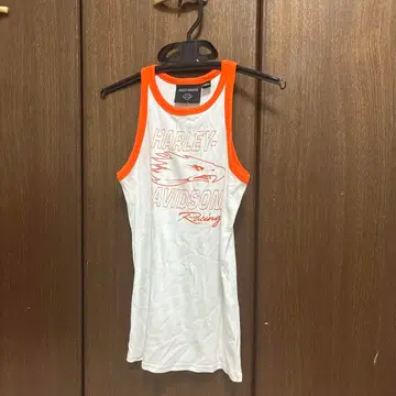 HARLEY-DAVIDSON 탱크탑 화이트/오렌지