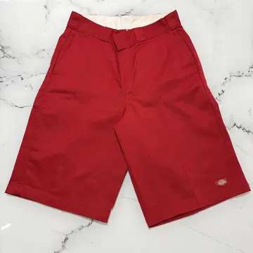 디키즈 루즈핏 하프 팬츠 Red W32