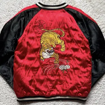 초기 CROPPED HEADS 스카잔 리버서블 퀼팅 L