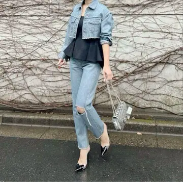 cygne 데미지 데님 사이즈 0 새상품급