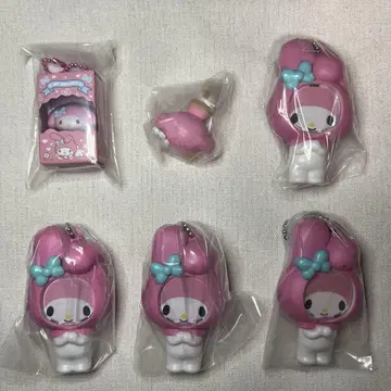 산리오 캐릭터즈 사진 프레임 마스코트 마이멜로디 4개 세트 덤 2개