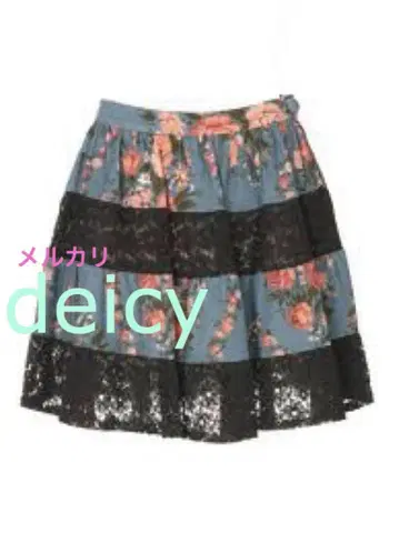 deicy 꽃무늬 스커트 레이스 데이시 새상품