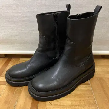 ADAM ET ROPE 부츠 24.5 39 트랙 밑창 스트레치 블랙
