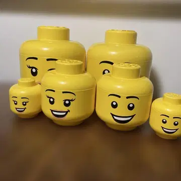 LEGO 스토리지 헤드 세트 얼굴 케이스 레고 수납 박스