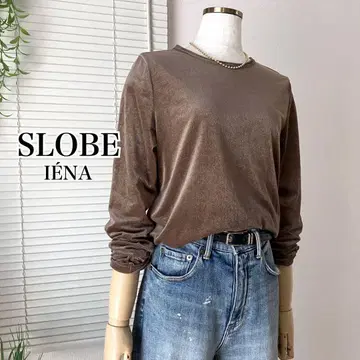 [ 2024AW ] SLOBE IENA 벨로아 트리코 풀오버 브라운