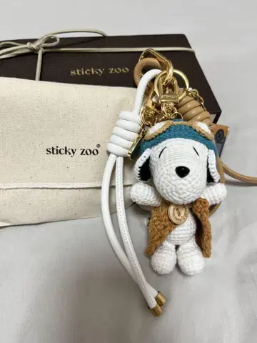 새상품 sticky zoo 스누피 백참